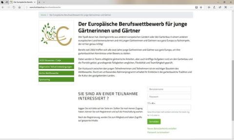 Der Europäische Berufswettbewerb für junge Gärtnerinnen und Gärtner