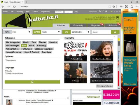 Kulturportal Südtirol - Suche - WAS