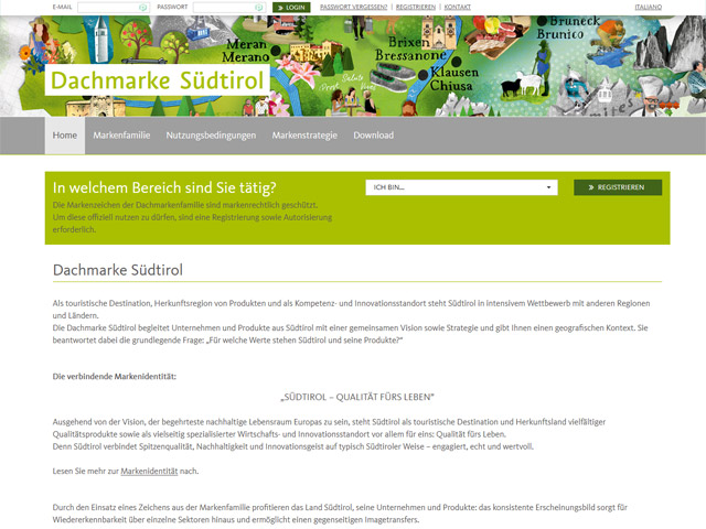 Startseite Homepage Dachmarkenportal